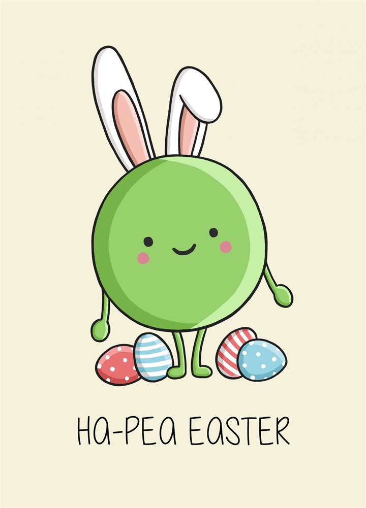 Ha-Pea Easter Card