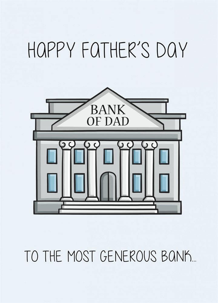 Bank Of Dad Card