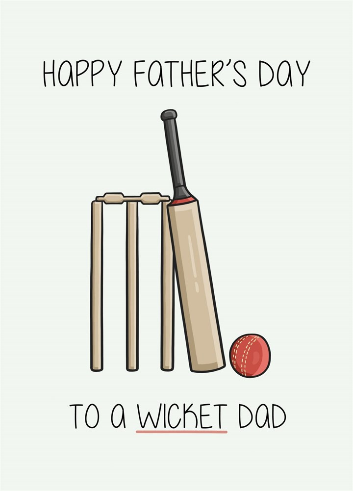 Wicket Dad Card