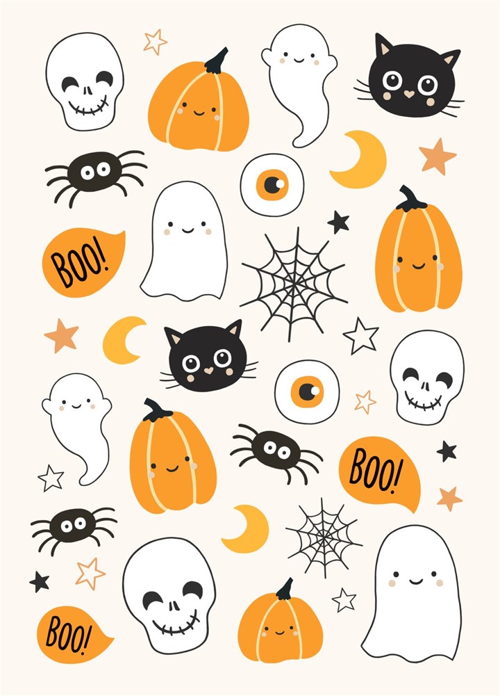 Halloween Patterns Card