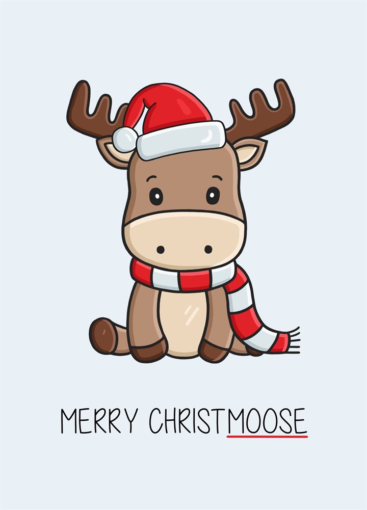 Merry Christ Moose Card