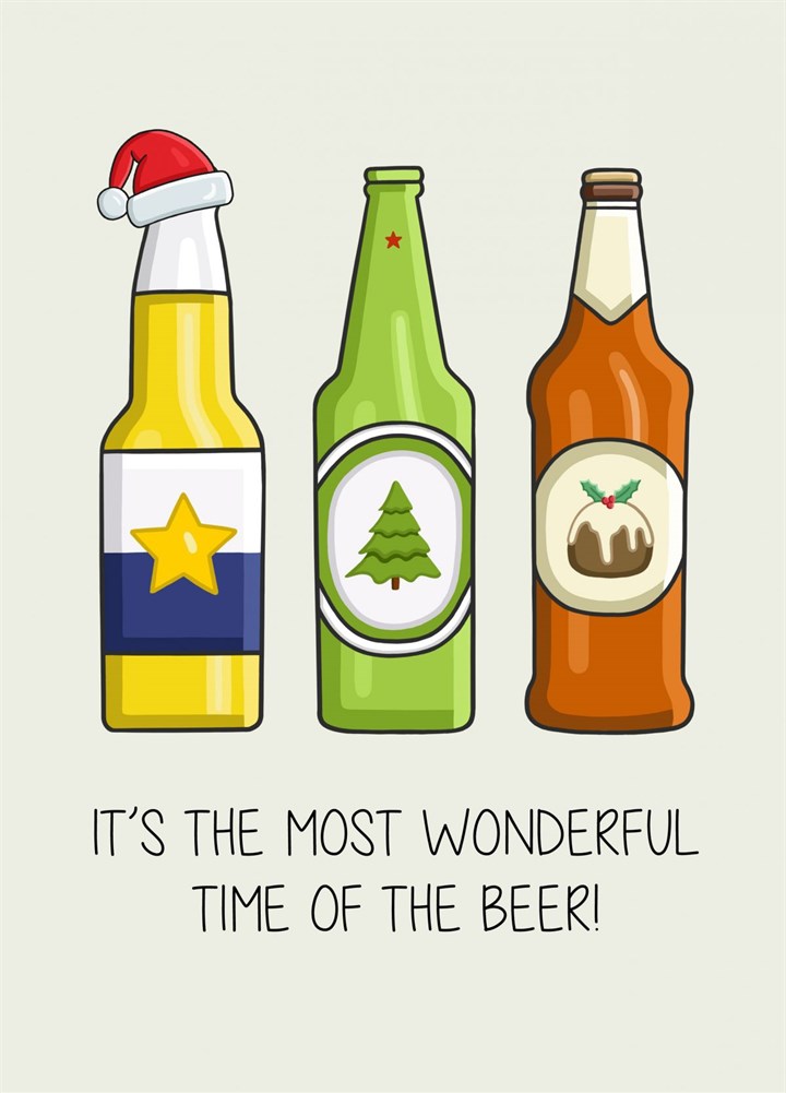 Most Wonderful Time Of The Beer Card