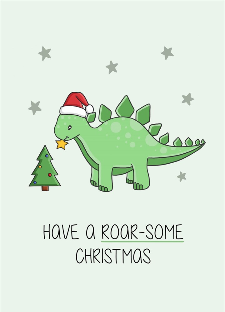 Roar-Some Christmas Card