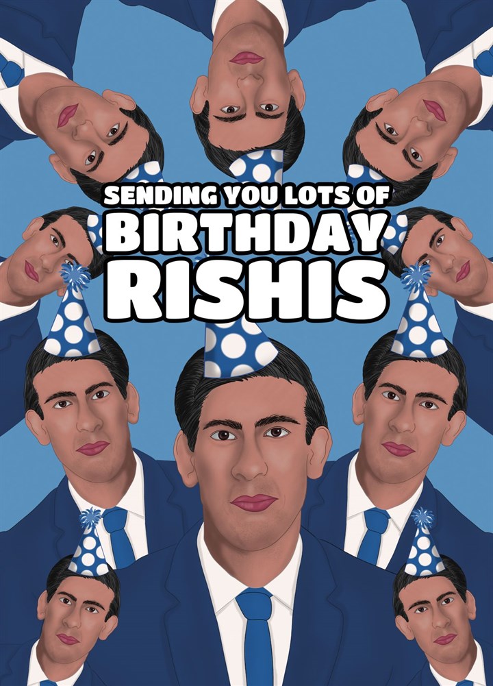 Birthday Wishes Rishi Sunak Pun Card