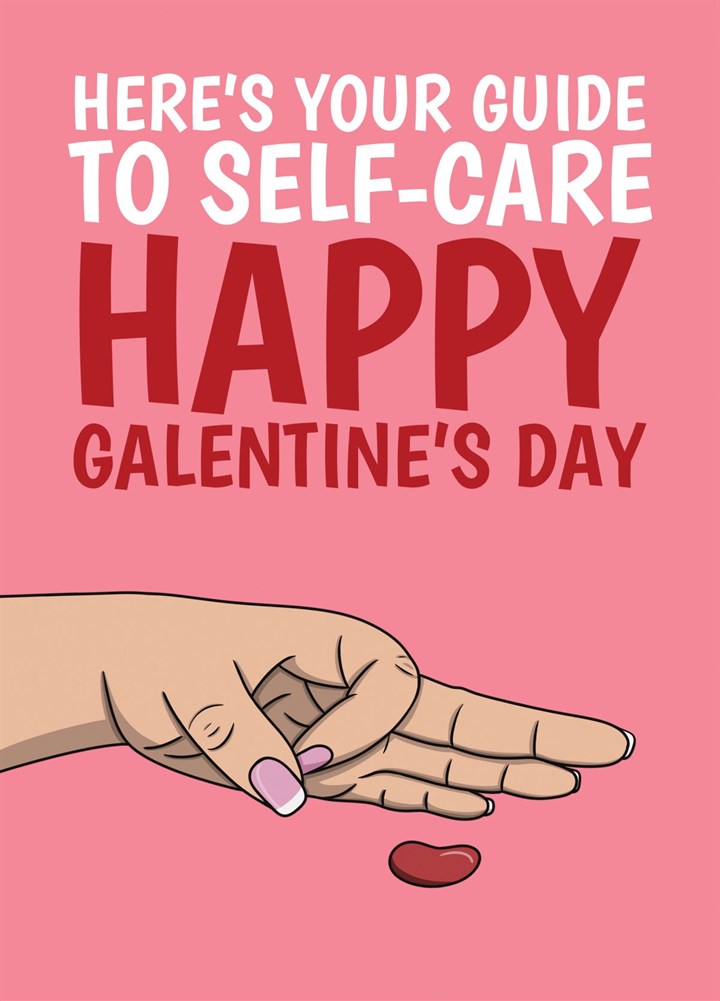 Happy Galentine's Day Card, Self-Care Guide