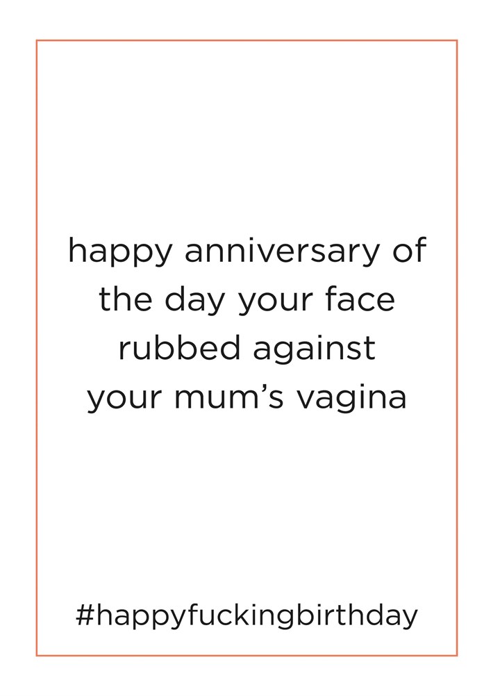 Your Mum's Vagina Card