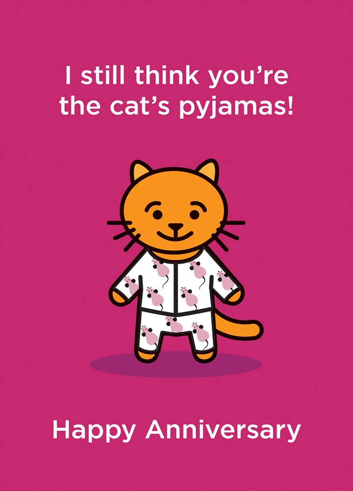 Anniversary Cat's Pyjamas Card