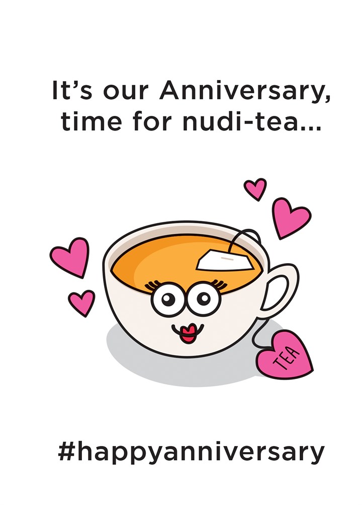 Anniversary Nudi-Tea Card