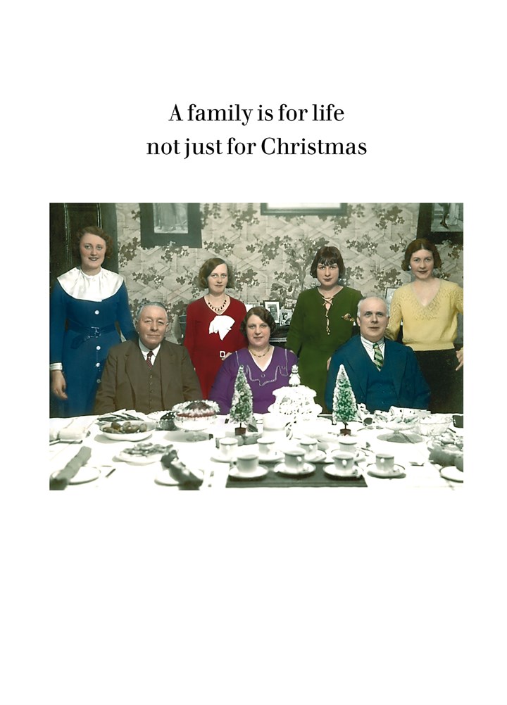 A Family Is For Life Card