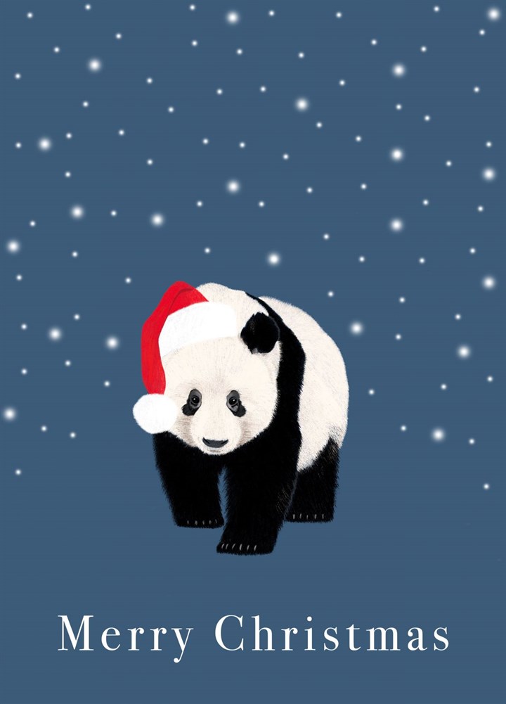 Merry Christmas Santa Panda Card