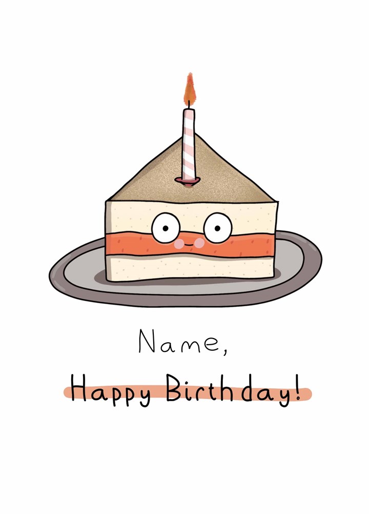 Name Happy Birthday Card