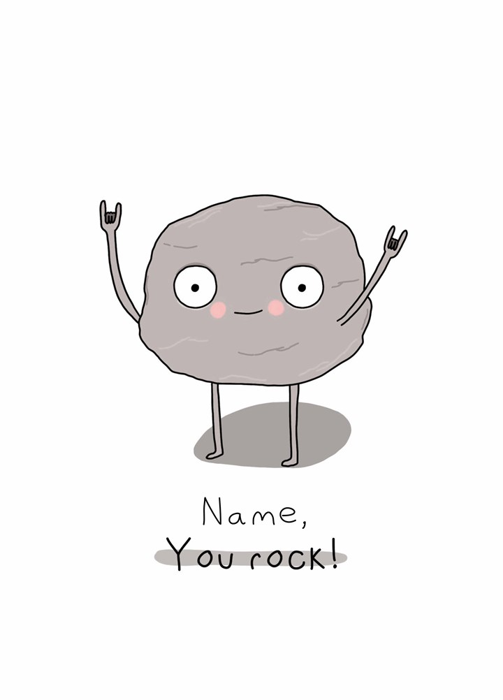 Name You Rock Card