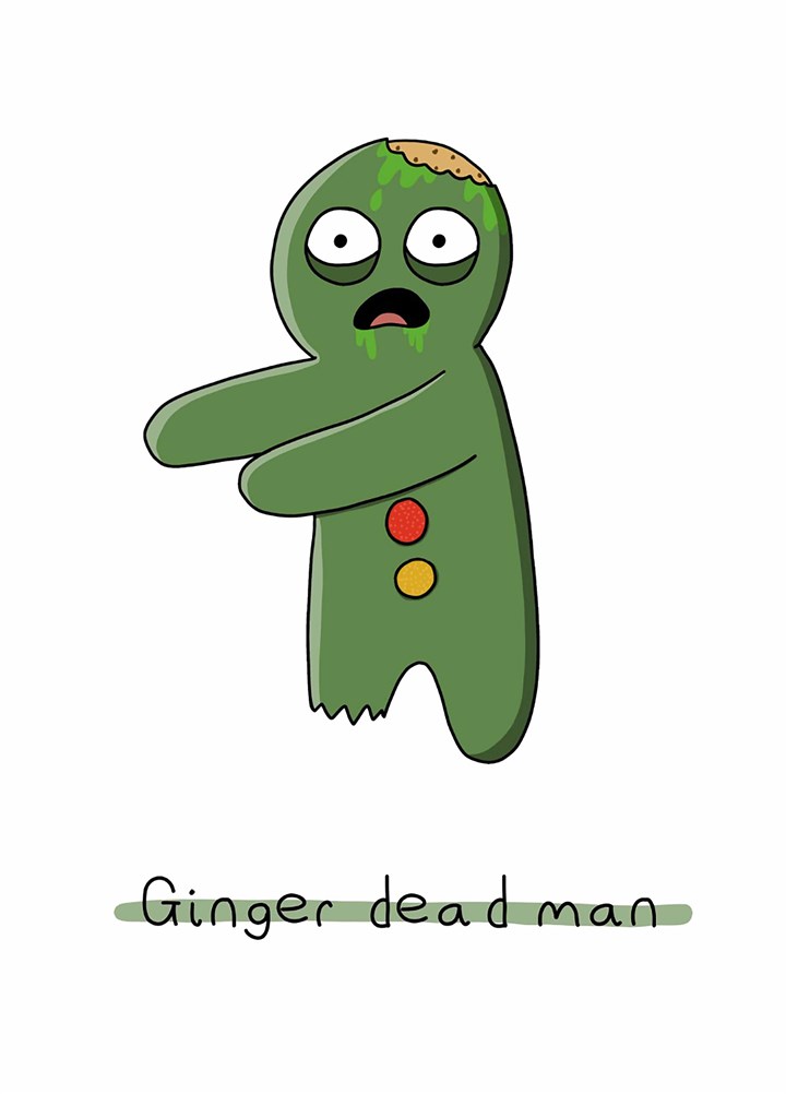 Ginger Dead Man Card