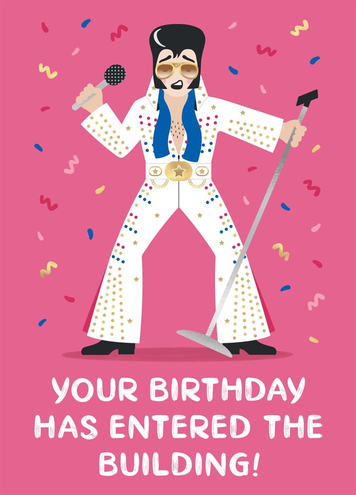 Funny Elvis Presley Birthday Card