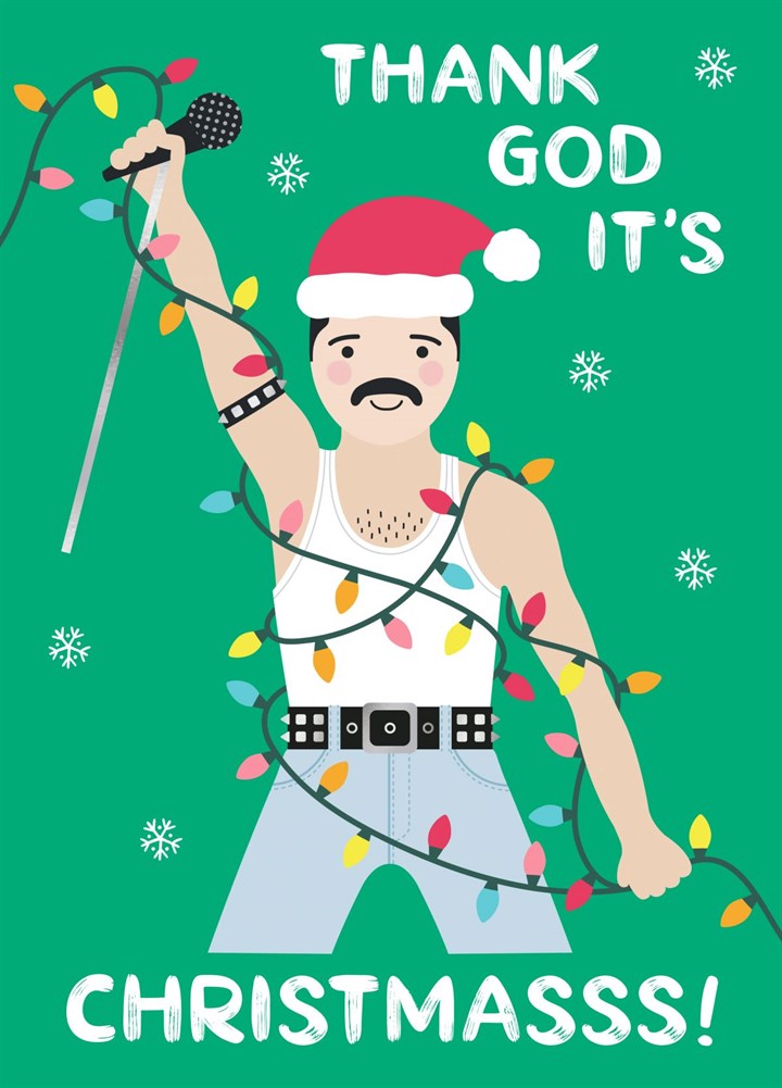 Freddie Mercury - Thank God It's Christmas Card