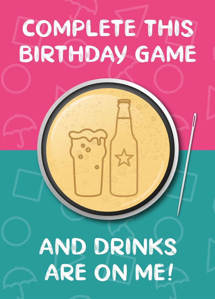 Squid Game - Drinks Are On Me Card