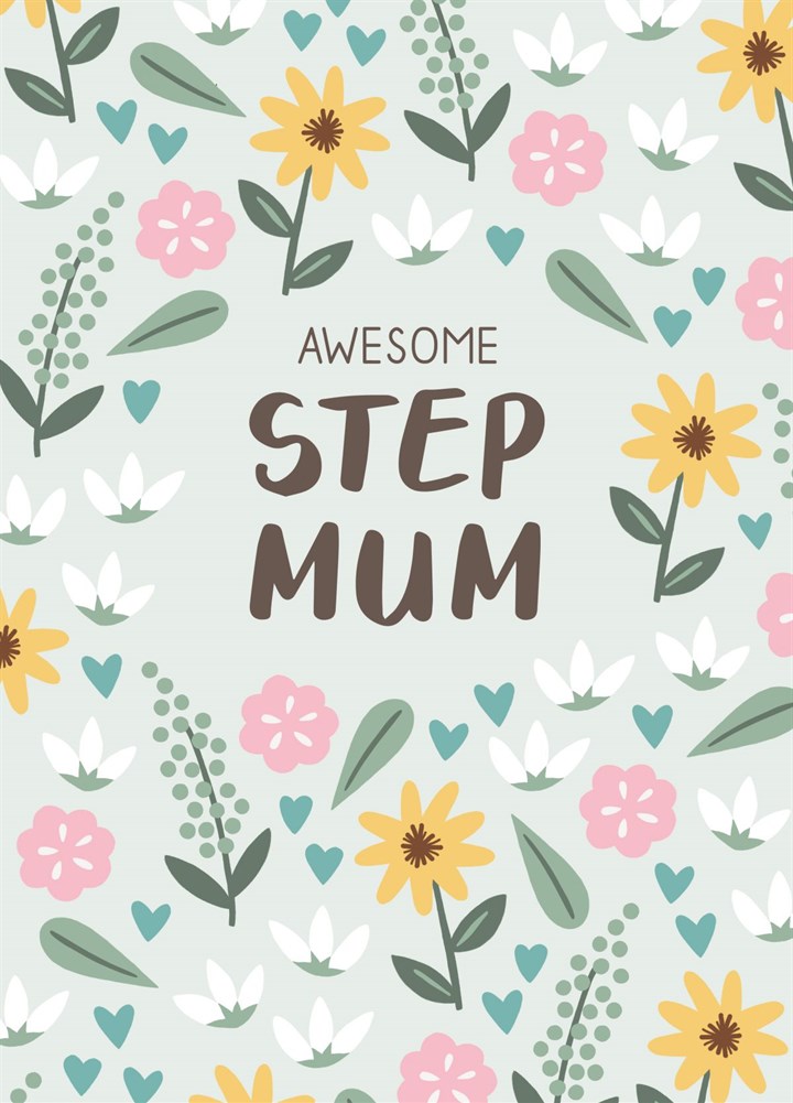 Awesome Step Mum Card