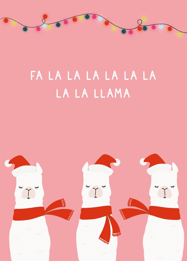 Fa La La La La La La La Lama! Card