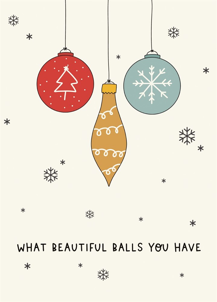 What Beautiful Balls You Have Card