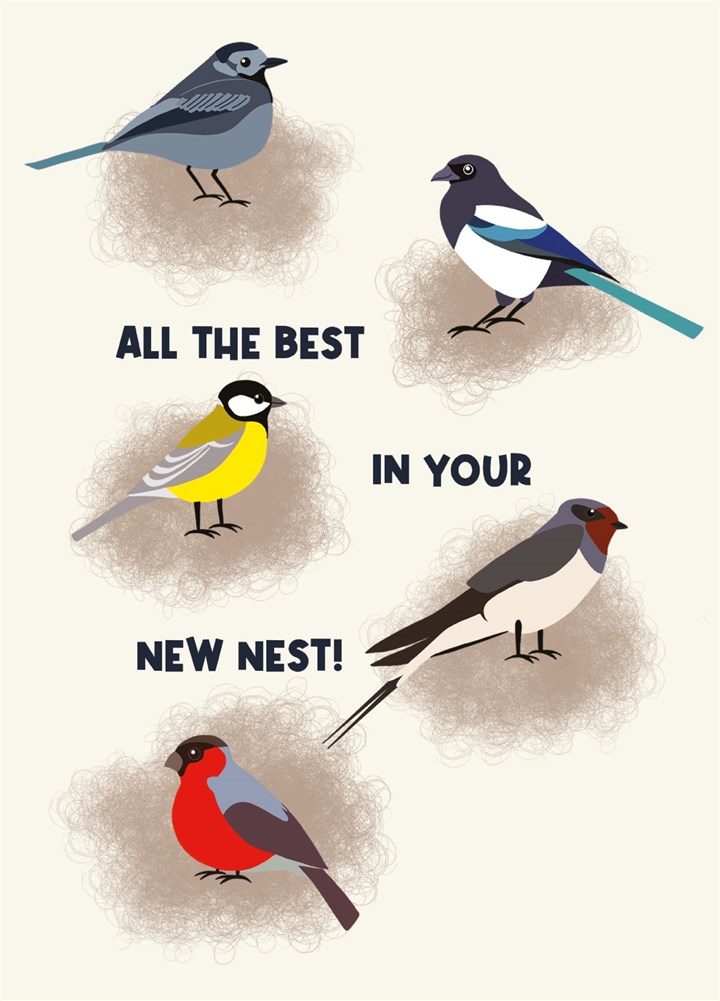 All The Best In Your New Nest New Home Card