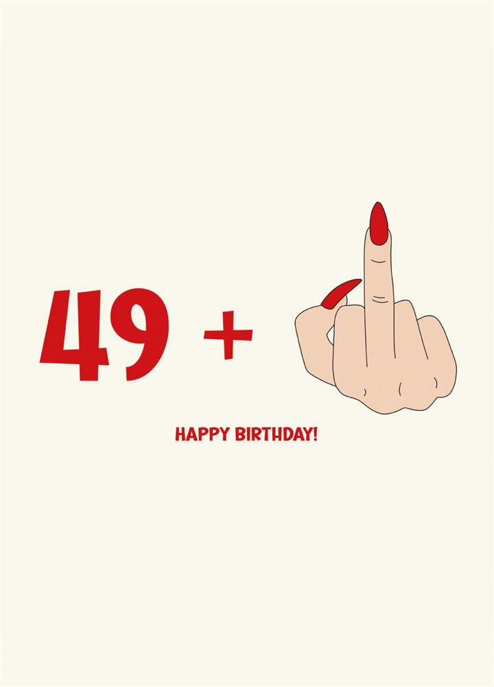 49+1 - 50th Birthday Card