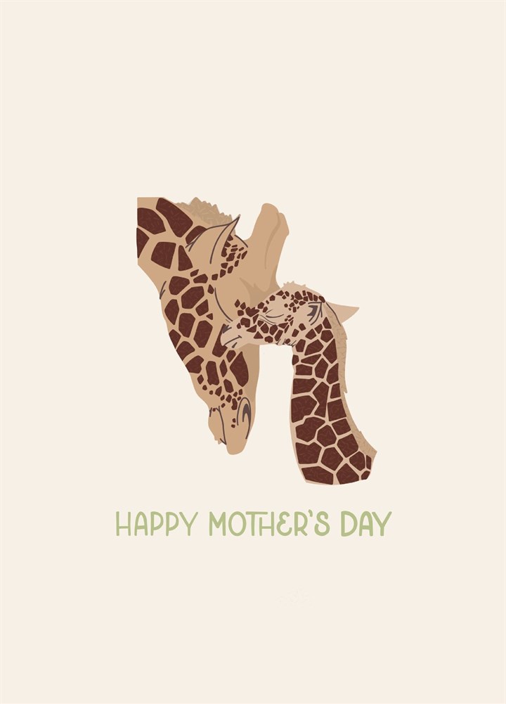 Cute Mum Giraffe Mothers Day Card