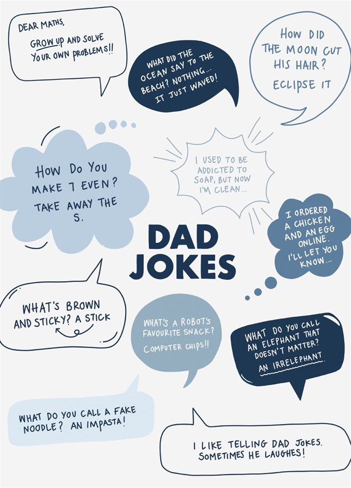 Dad Jokes 101 - Funny Fathers Day / Dad Birthday Card