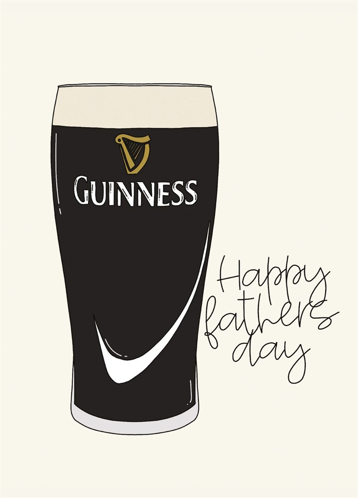 Happy Fathers Day - Pint Of Guinness Card