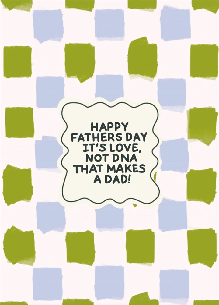 Happy Fathers Day DNA Adoption Foster Belated Family Card