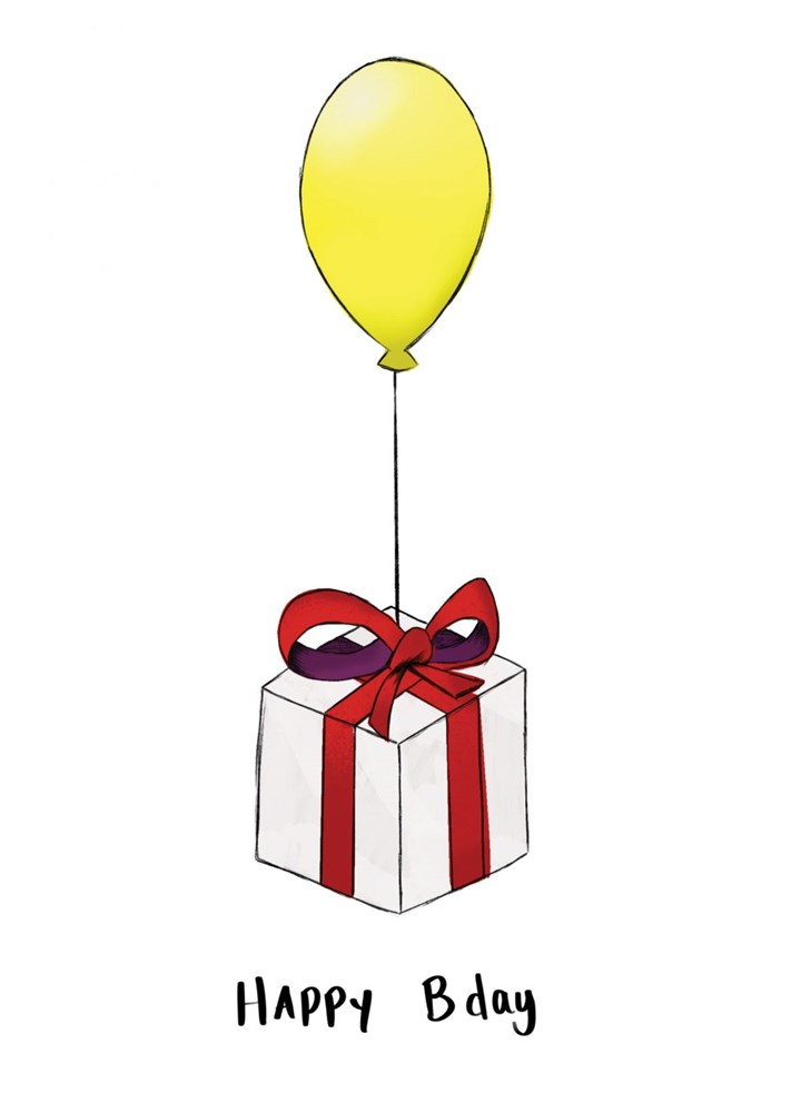 Balloon Bday Card