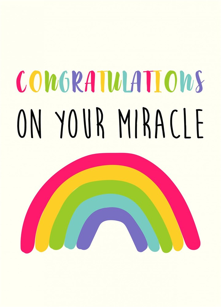 Congratulations On Your Miracle Card