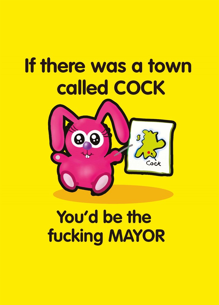 Town Called Cock Card