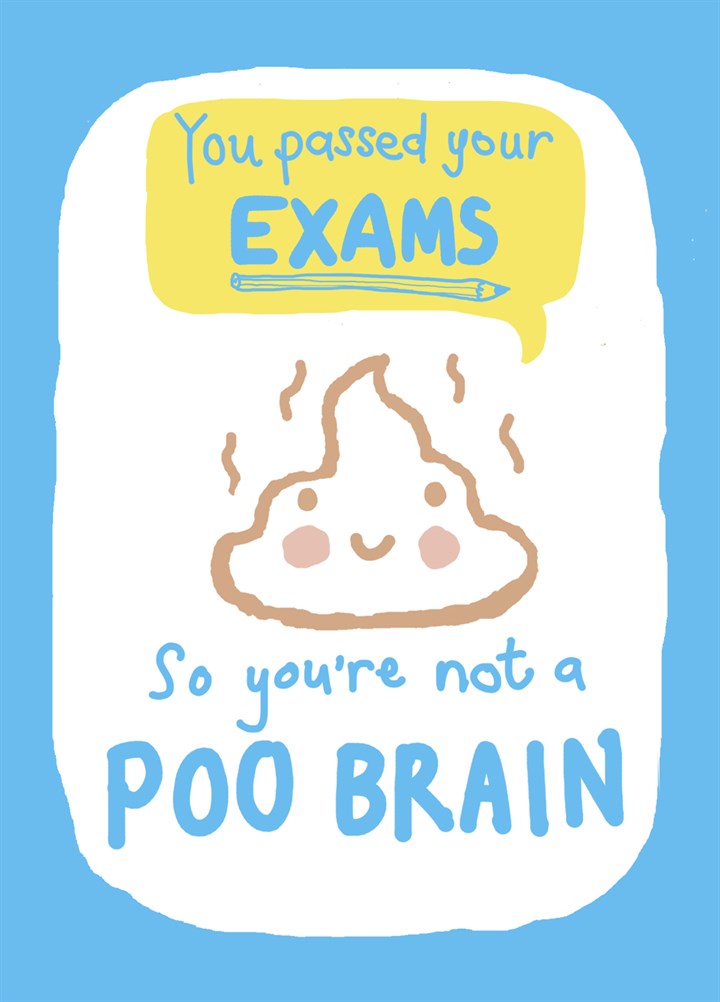 Poo Brain Card