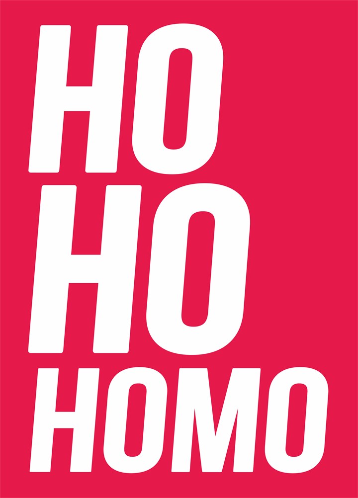 Ho Homo Card
