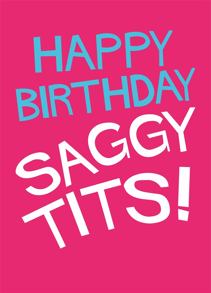 Saggy Tits Card