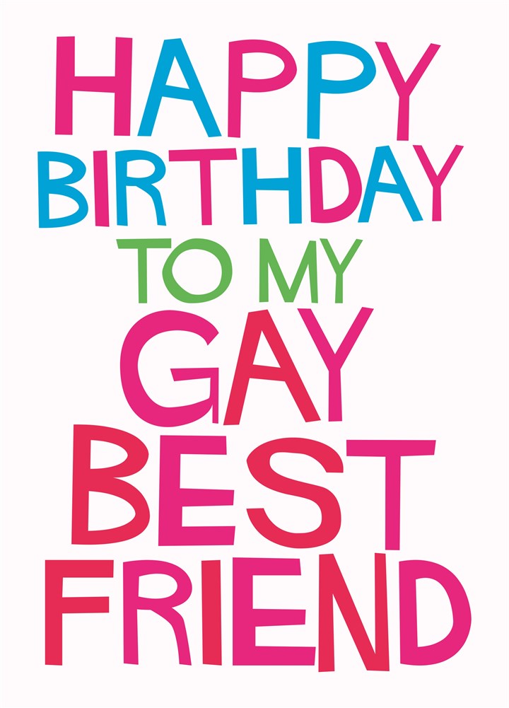 Gay Best Friend Card