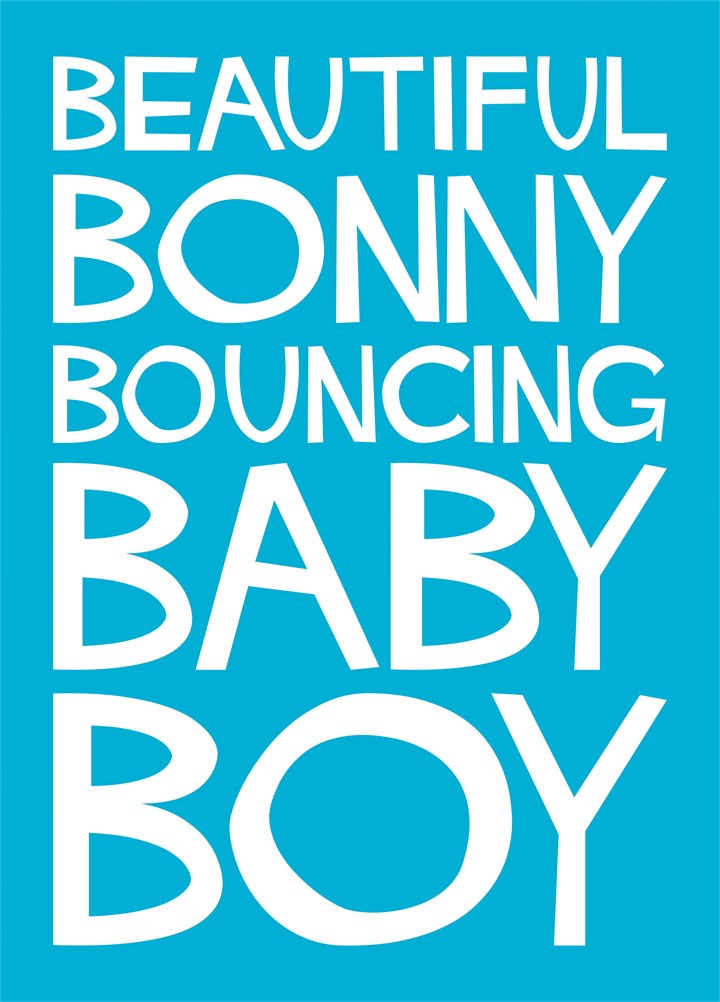 Bouncing Boy Card
