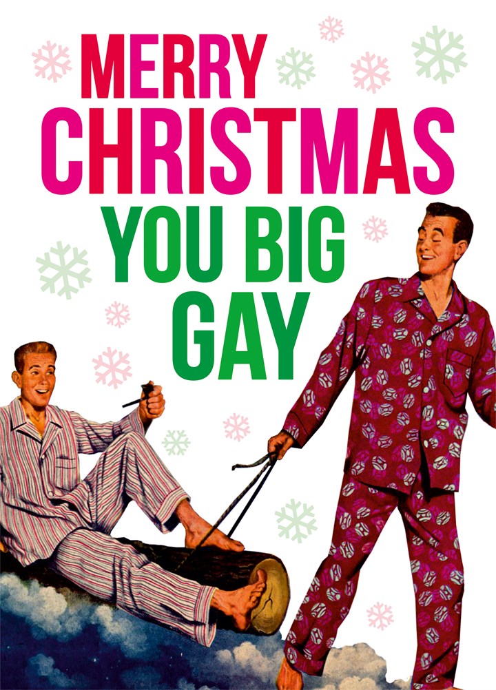 Merry Christmas You Big Gay Card