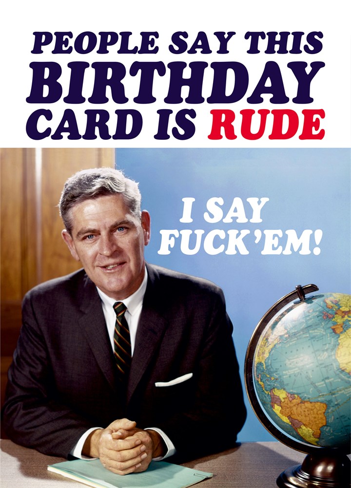 Rude Birthday Card