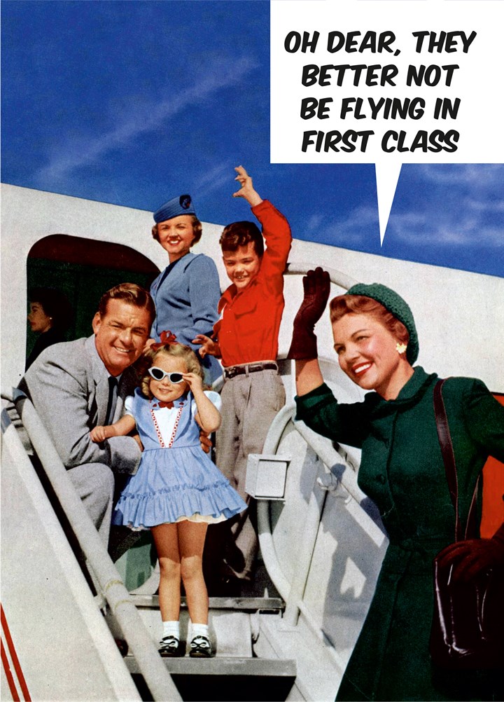 Flying First Class Card
