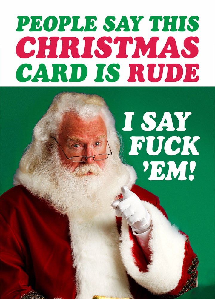 This Christmas Card Is Rude Card
