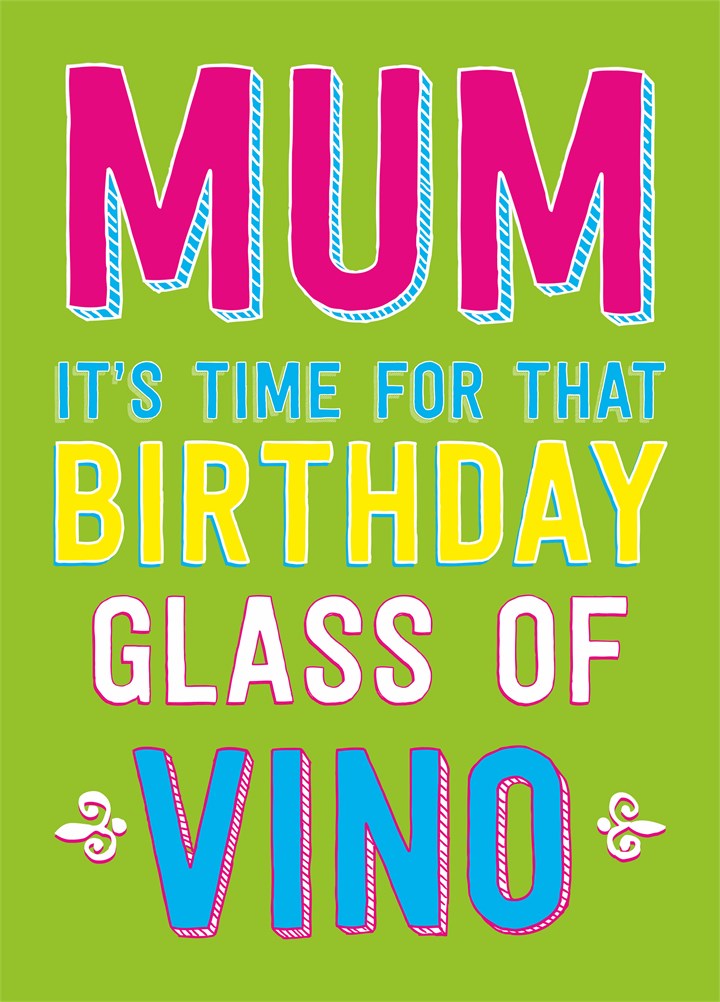 Mum Vino Card