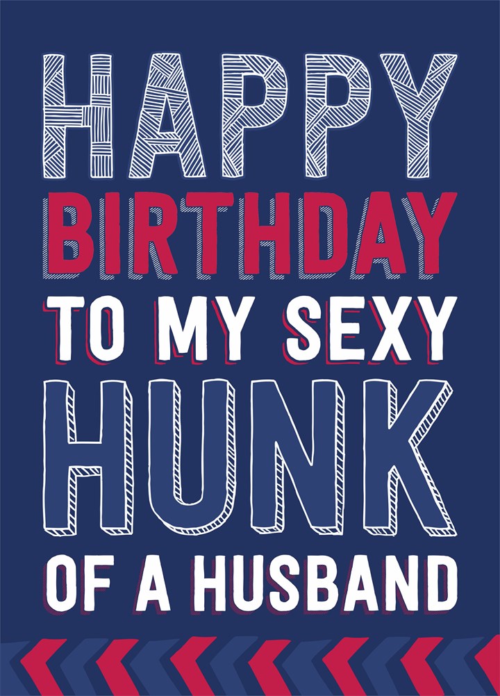 Hunk Of A Husband Card