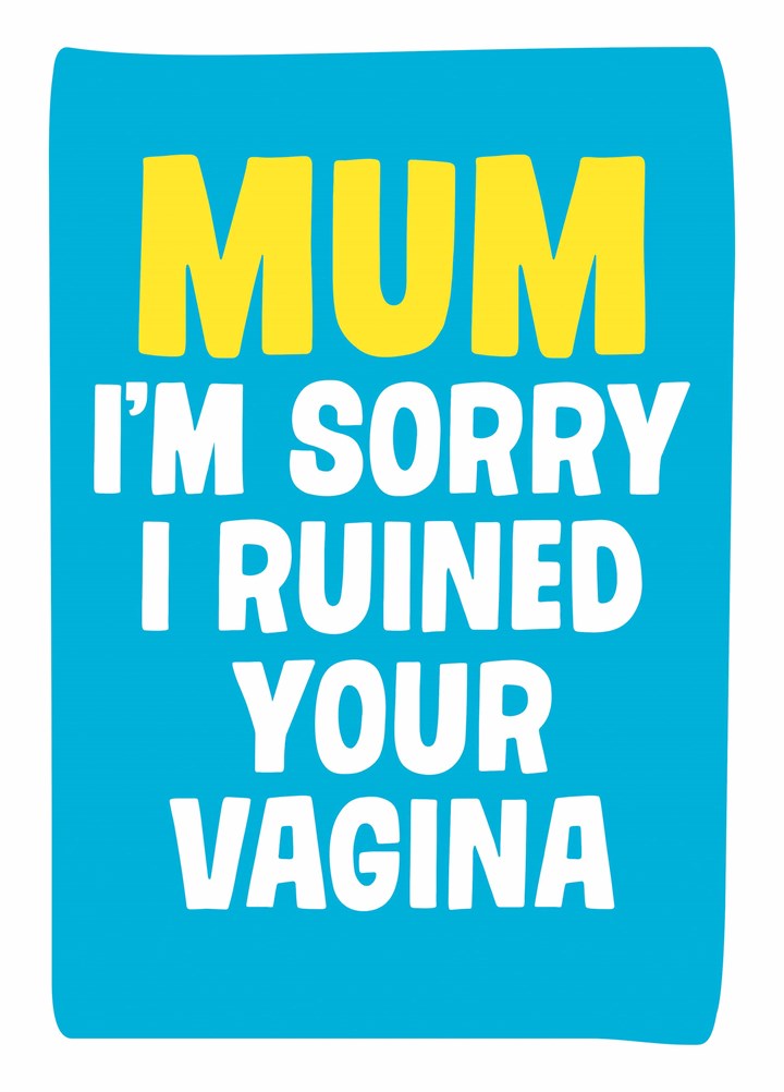 Mum I'm Sorry Card