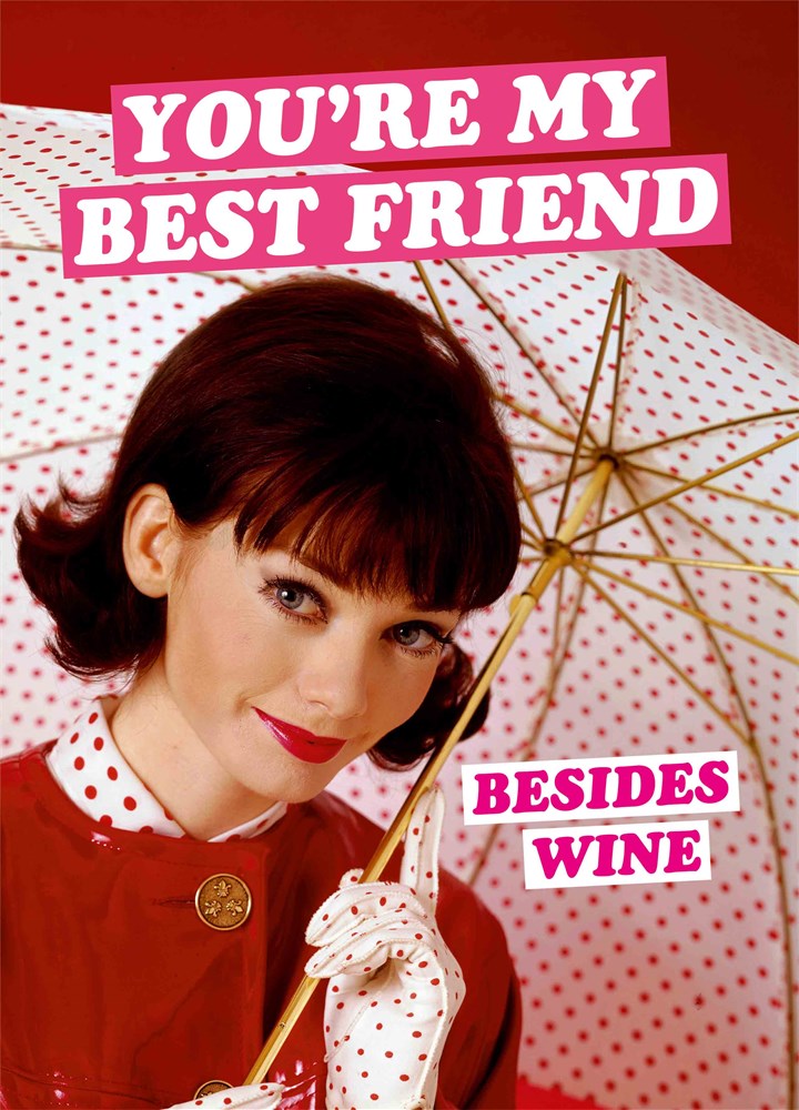 Best Friend Wine Card