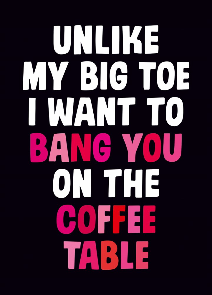 Band You On The Coffee Table Card