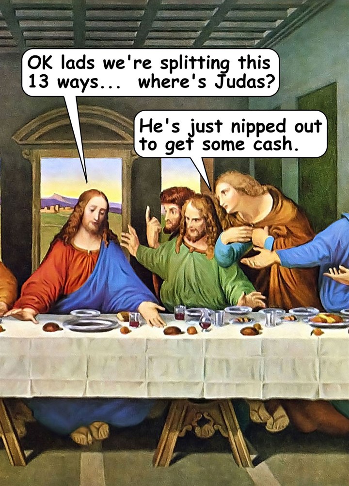 Last Supper Card
