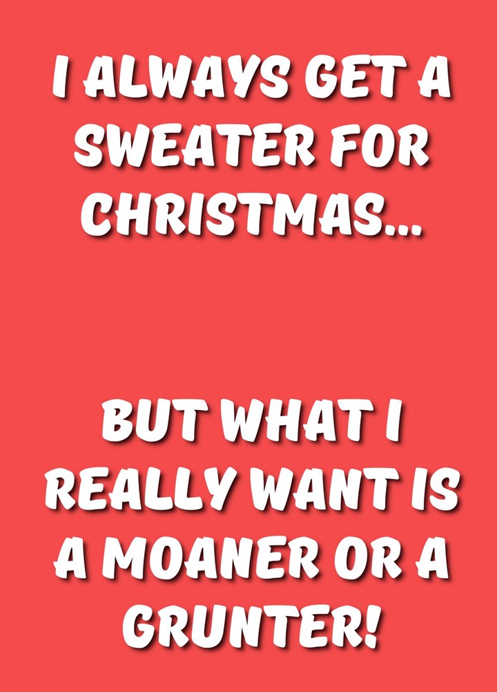 Christmas Sweater Card