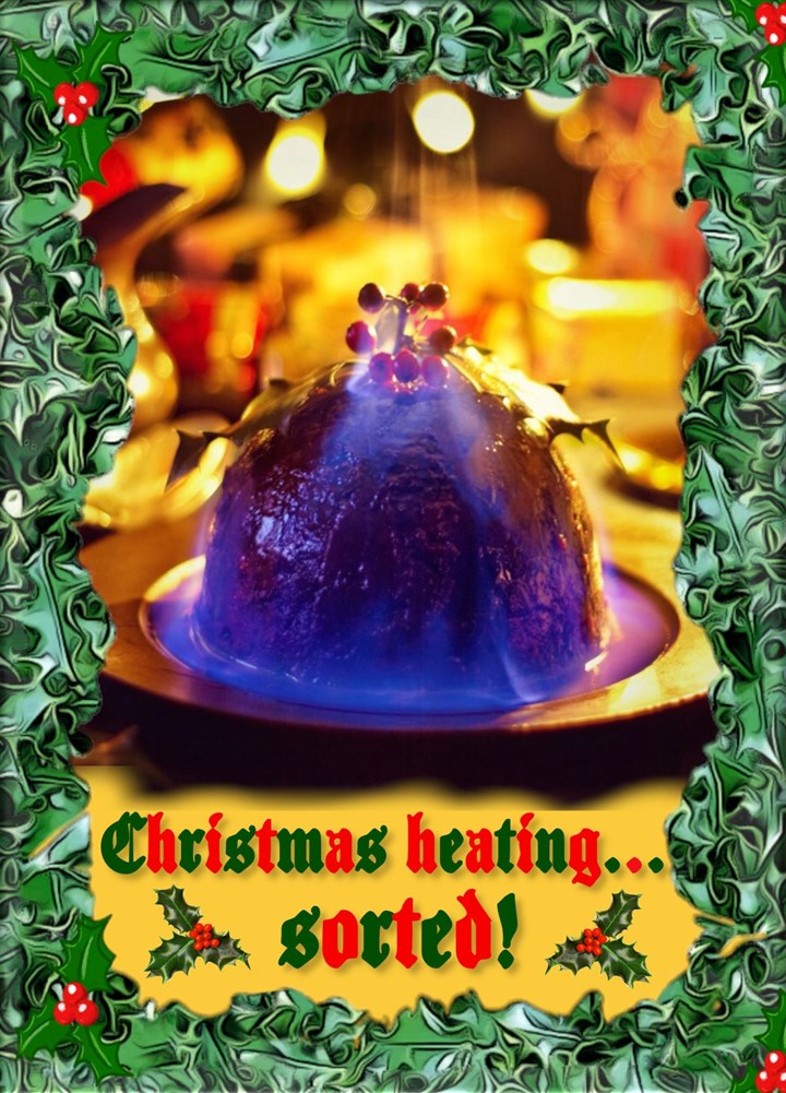 Christmas Heating... Sorted! Card