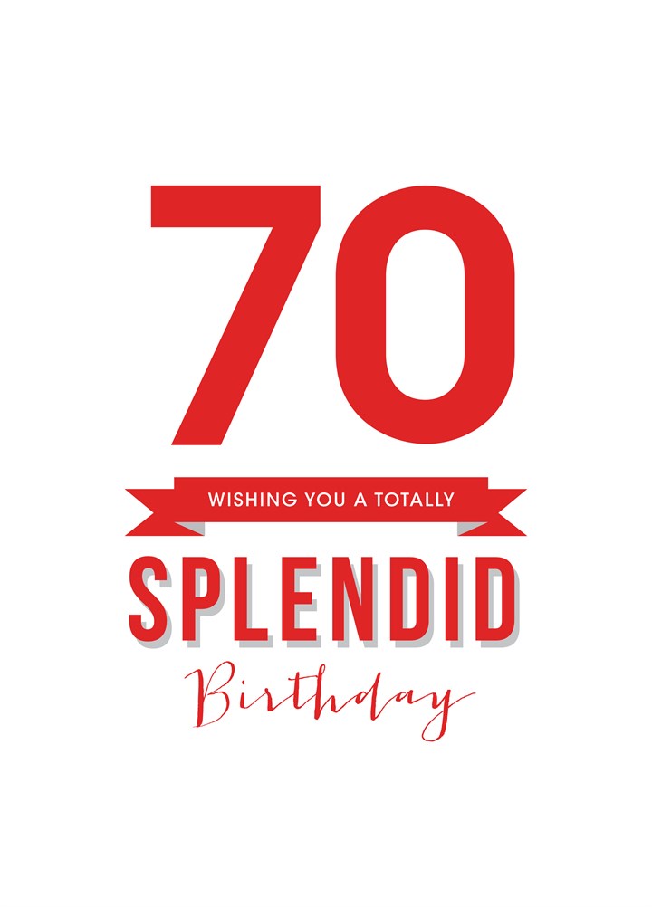 70 Splendid Card